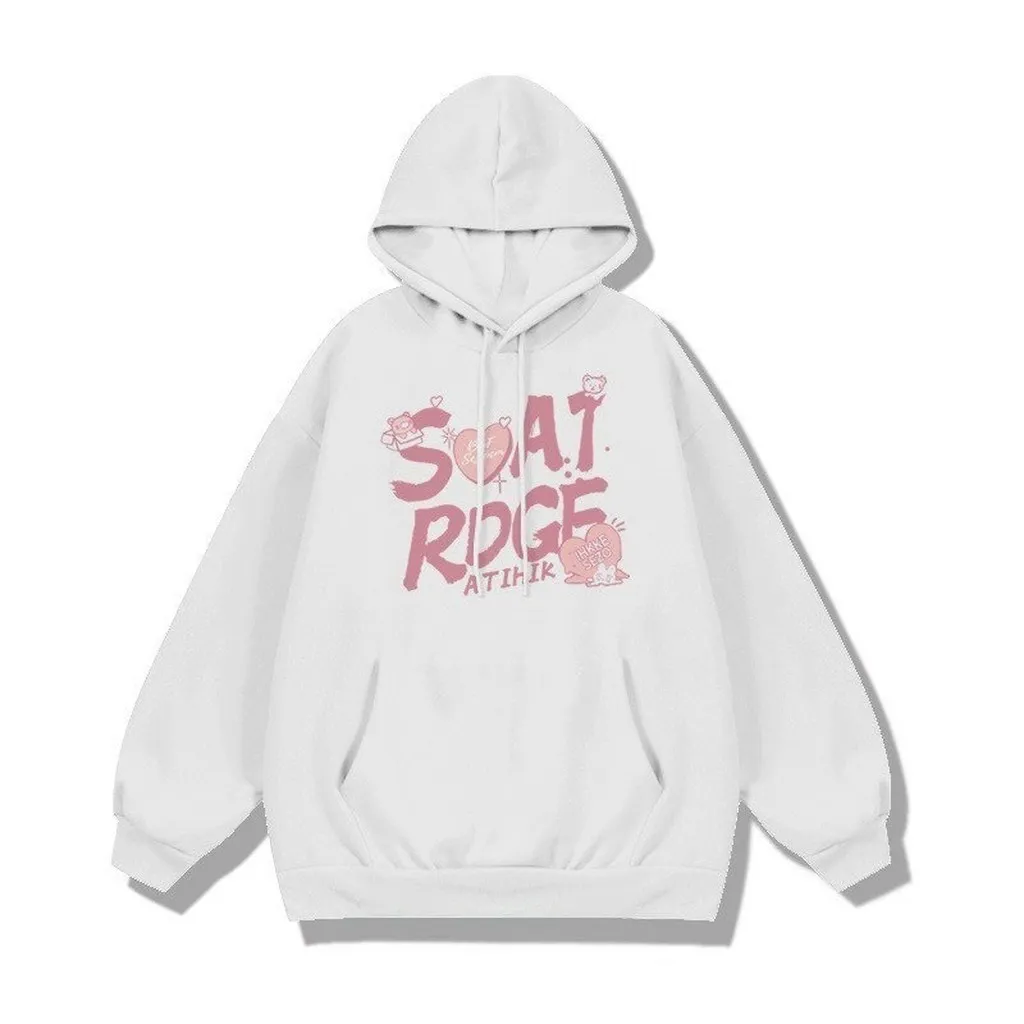 Alternative view of Áo Hoodie Nữ Vải Nỉ In Chữ Soat Rdgf Cute Phong Cách Teen Tp389 - Golden Dream
