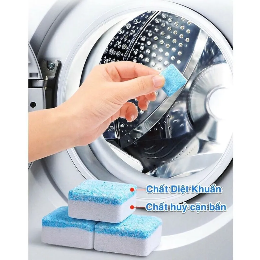 Hộp 12 Viên Vệ Sinh Lồng Máy Giặt Siêu Sạch - Su