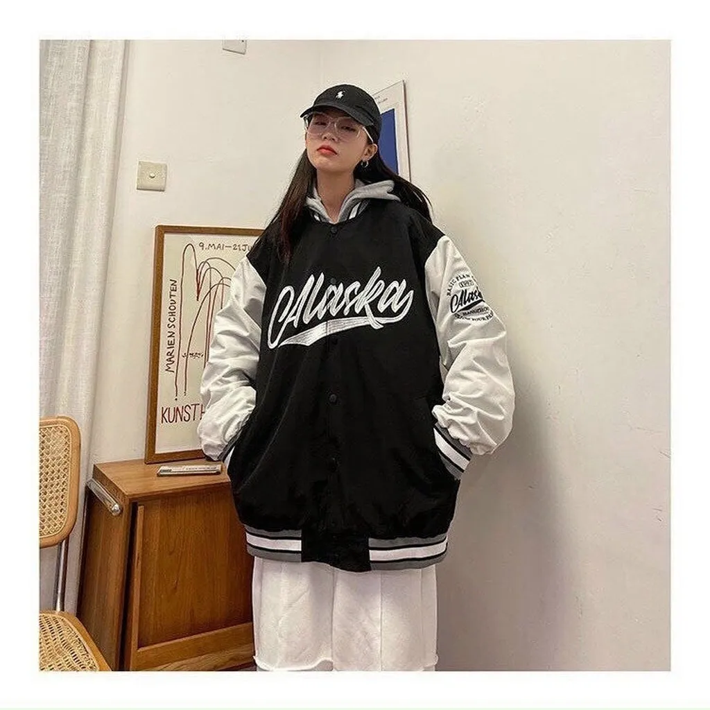 Alternative view of Áo Khoác Bomber Jacket Unisex Dù 2 Lớp From Rộng Thời Trang Sht26 - Shthouse