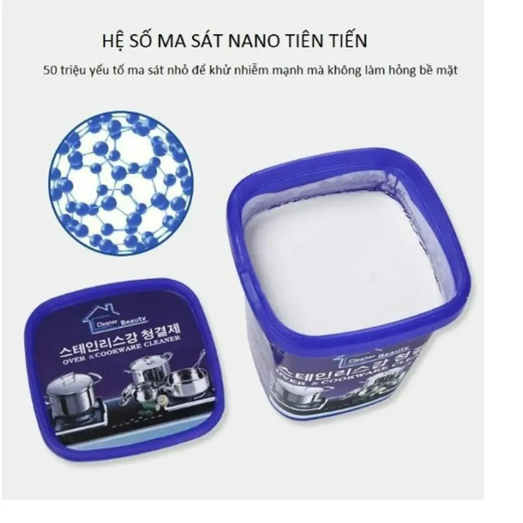 Alternative view of Kem Tẩy Rữa, Đánh Bóng Xoong Nồi, Tẩy Vết Bẩn Đa Năng Hàn Quốc Ctb103 - Bechip