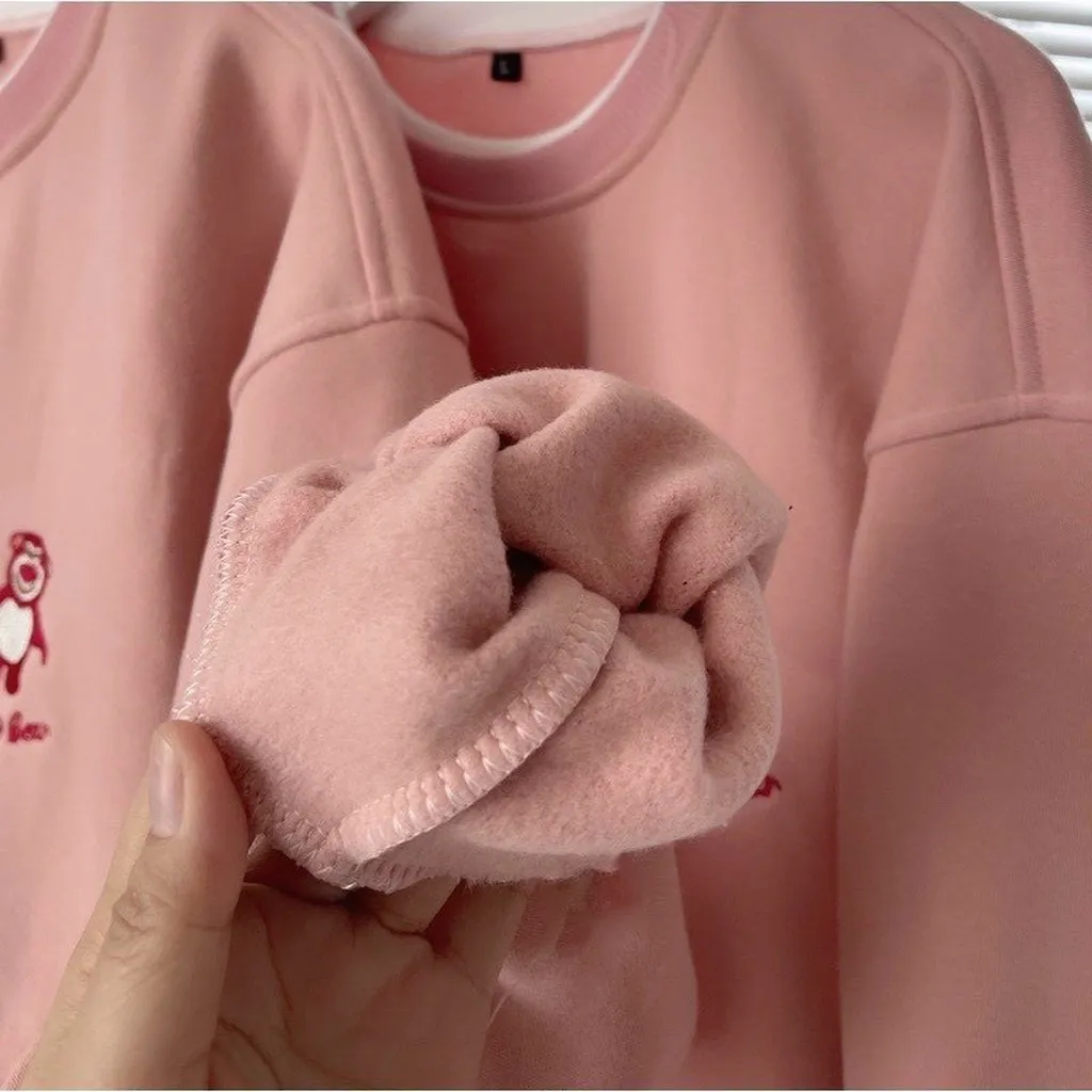 Alternative view of Áo Sweater Nữ Áo Nỉ Thêu Hình Gấu From Rộng Cá Tính Tp488 - Golden Dream