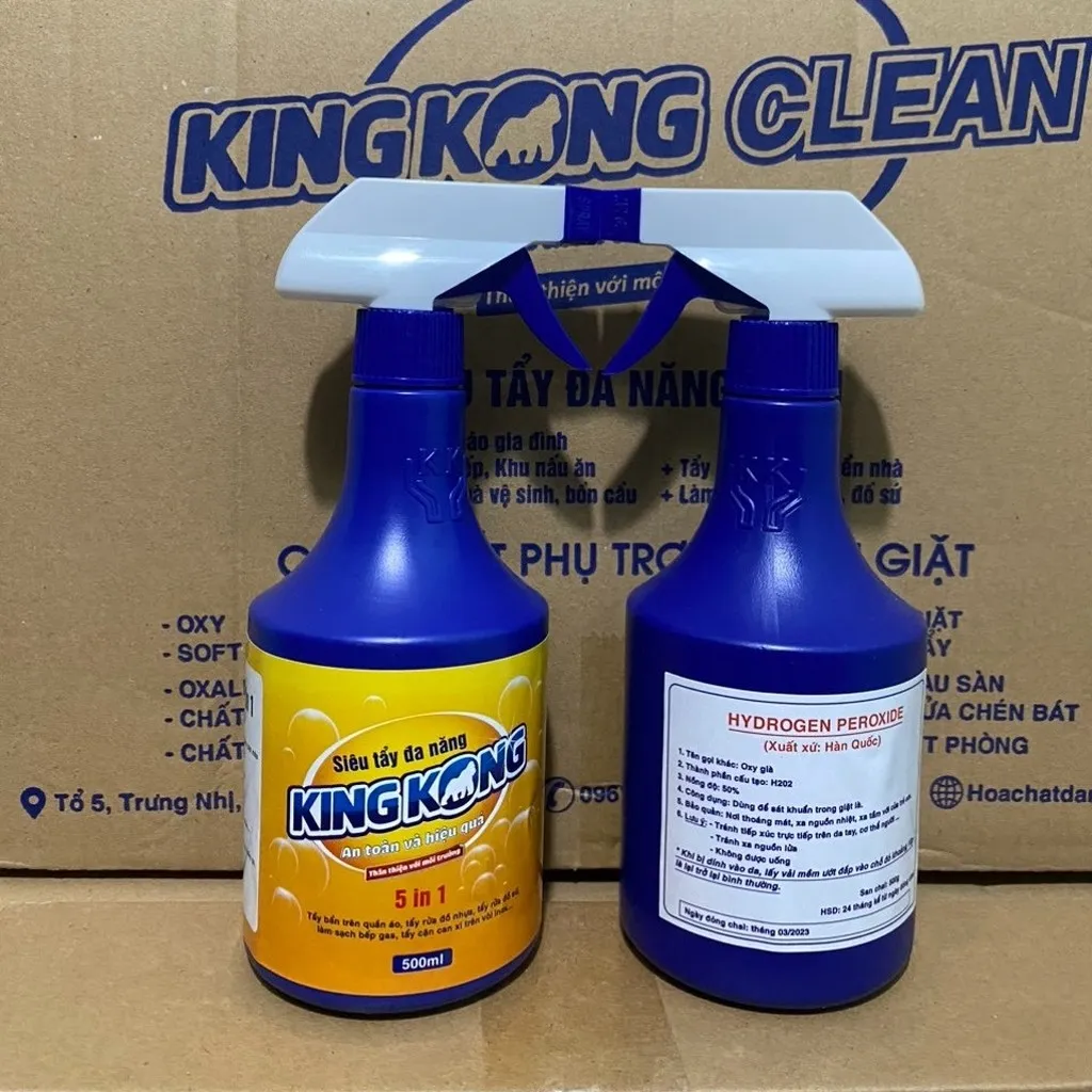 Cặp Tẩy Đa Năng Kingkong 500ml Không Mùi, Không Độc