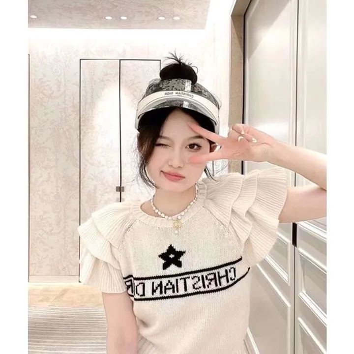 Áo Mongtoghi Tay Bèo 3 Tầng Phối Chữ Trước Ngực Anb3t - Chipxinhxk