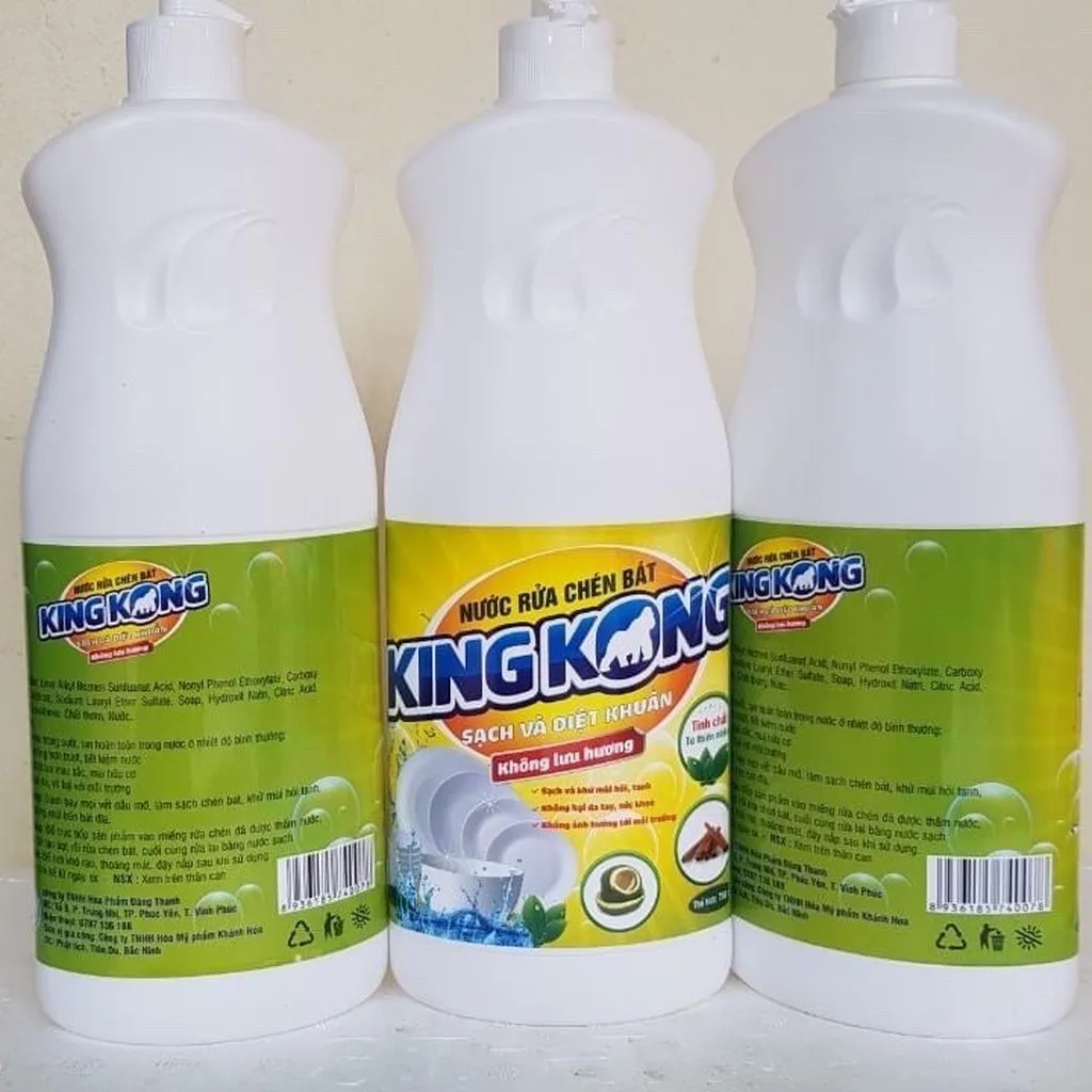 Alternative view of [combo] Tẩy Đa Năng Kingkong+ Nước Rửa Chén Hữu Cơ Kingkong 750ml Không Hại Da, Sức Khỏe