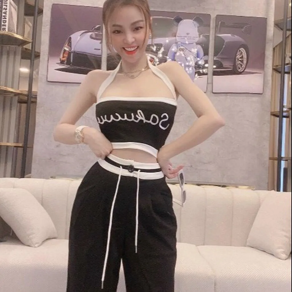 Alternative view of Set Bộ Crtop Cổ Buột Dây Sexy V485 - Haka Mây