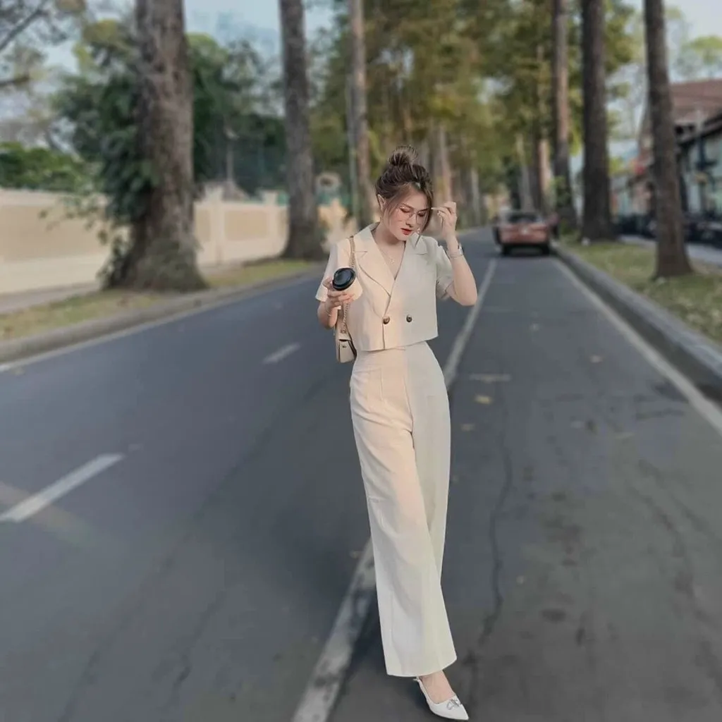 Alternative view of Set Bộ Công Sở Sang Chảnh Đính Nút 493 - Haka Mây