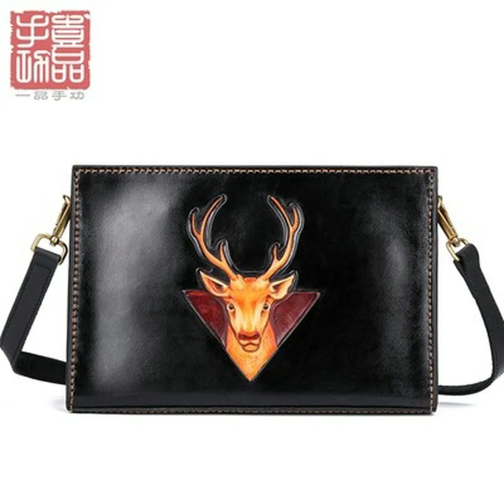 Túi Clutch Linh Dương Da Bò Thật Tv604 - Giày Nam Online