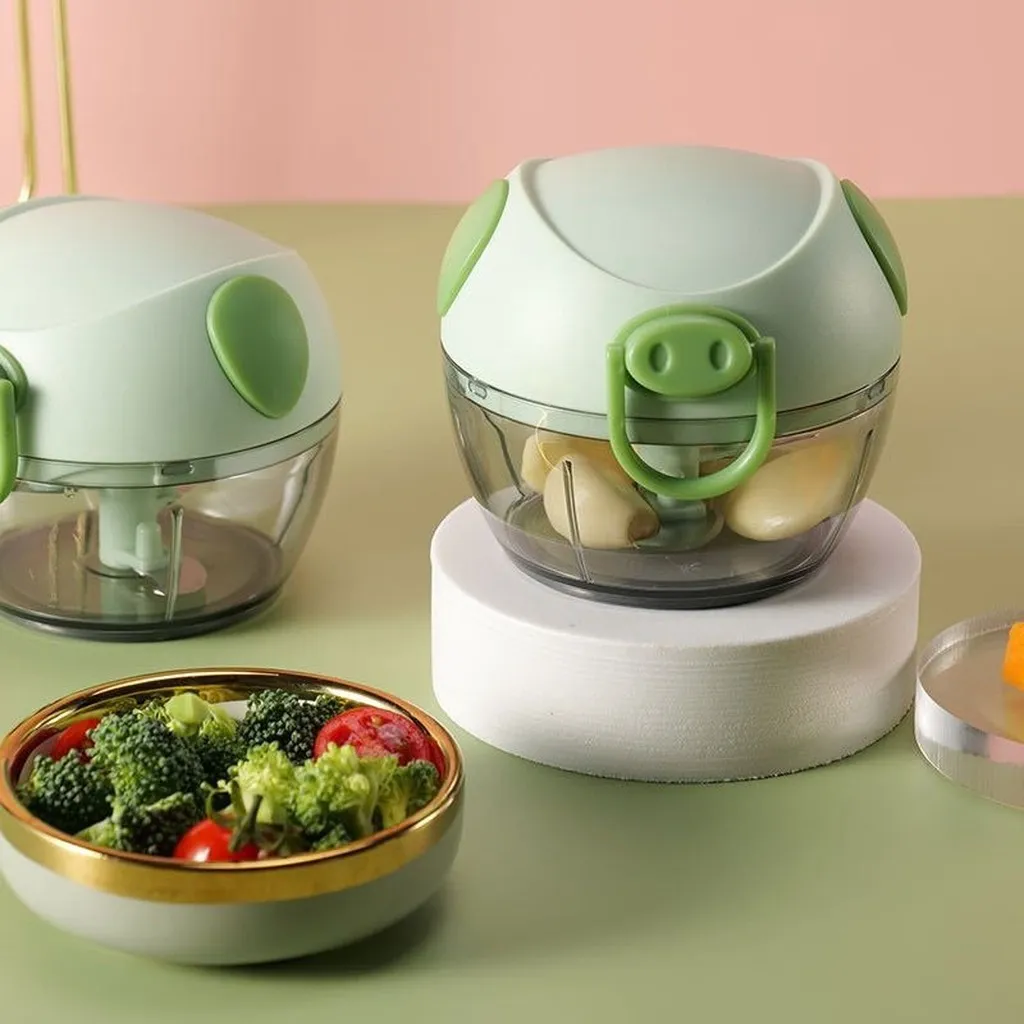 Máy Xay Tỏi Ớt Mini Hình Heo Ngộ Nghĩnh - Su