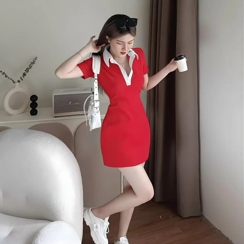 Đầm Body Có Cổ Tôn Dáng Sang Chảnh V520 - Haka Mây