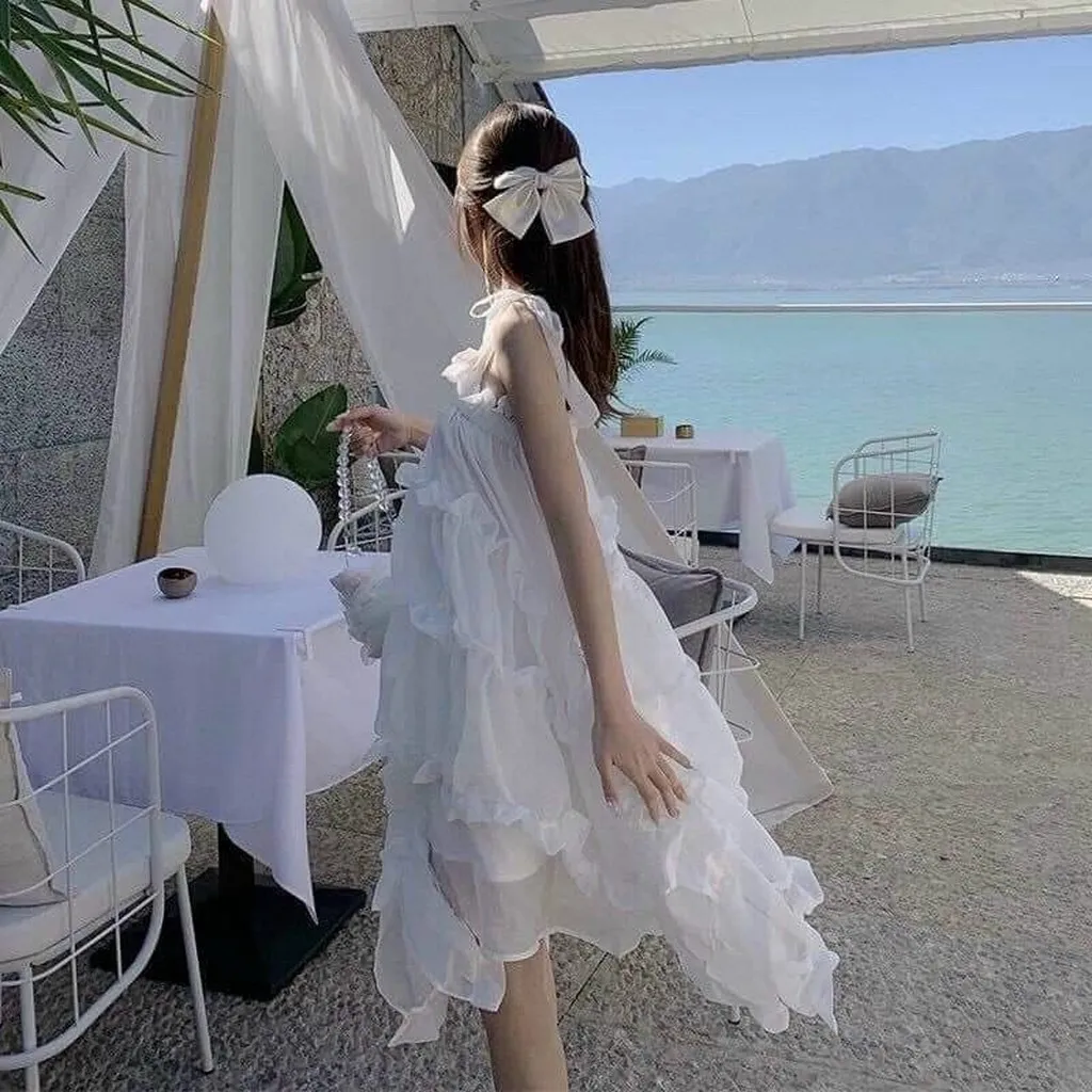 Đầm Hai Dây Tiểu Thư Công Chúa V517 - Haka Mây