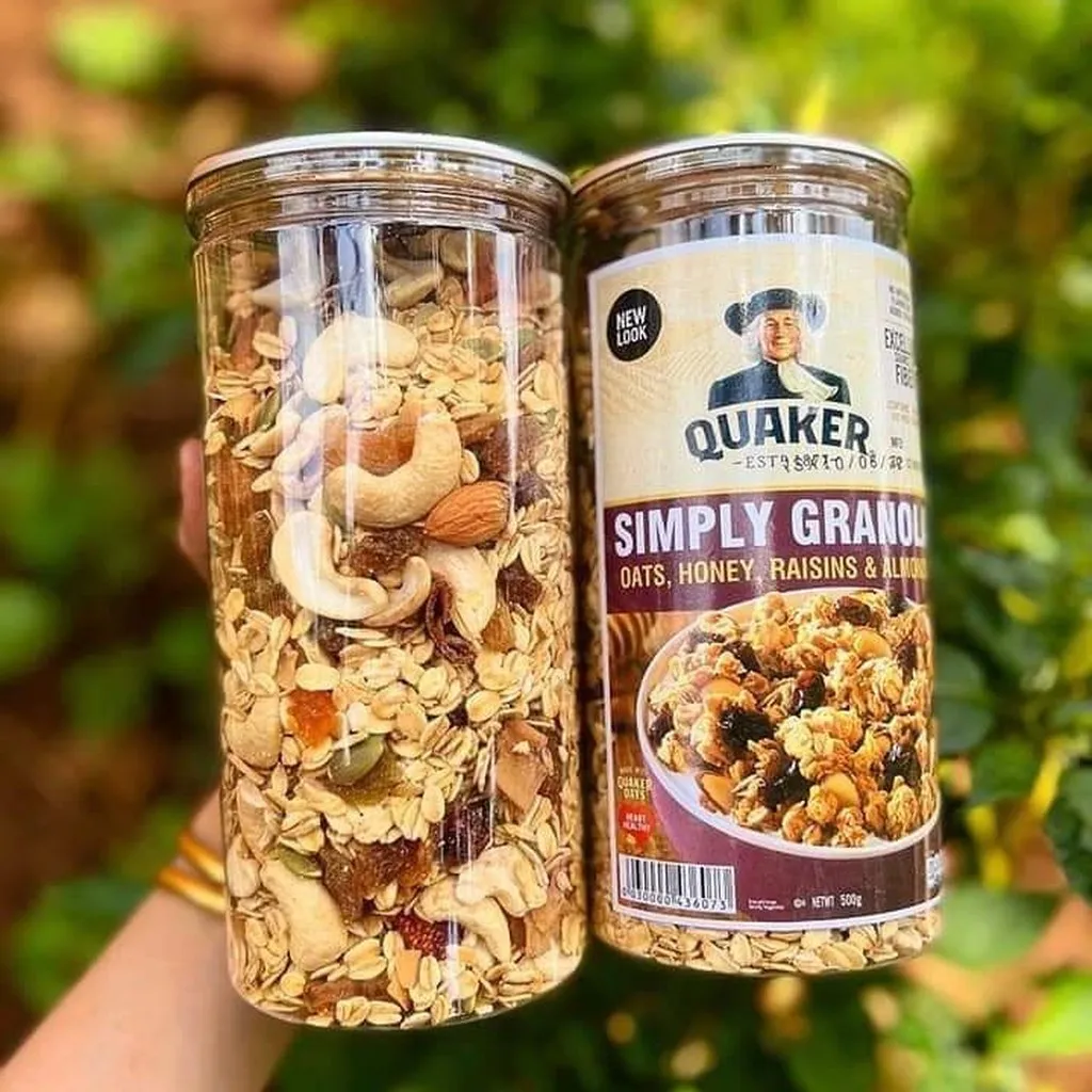 Granola Ngũ Cốc Mix Hạt Dinh Dưỡng Ngũ Cốc Giảm Cân 500g/lon - Minh Ngọc