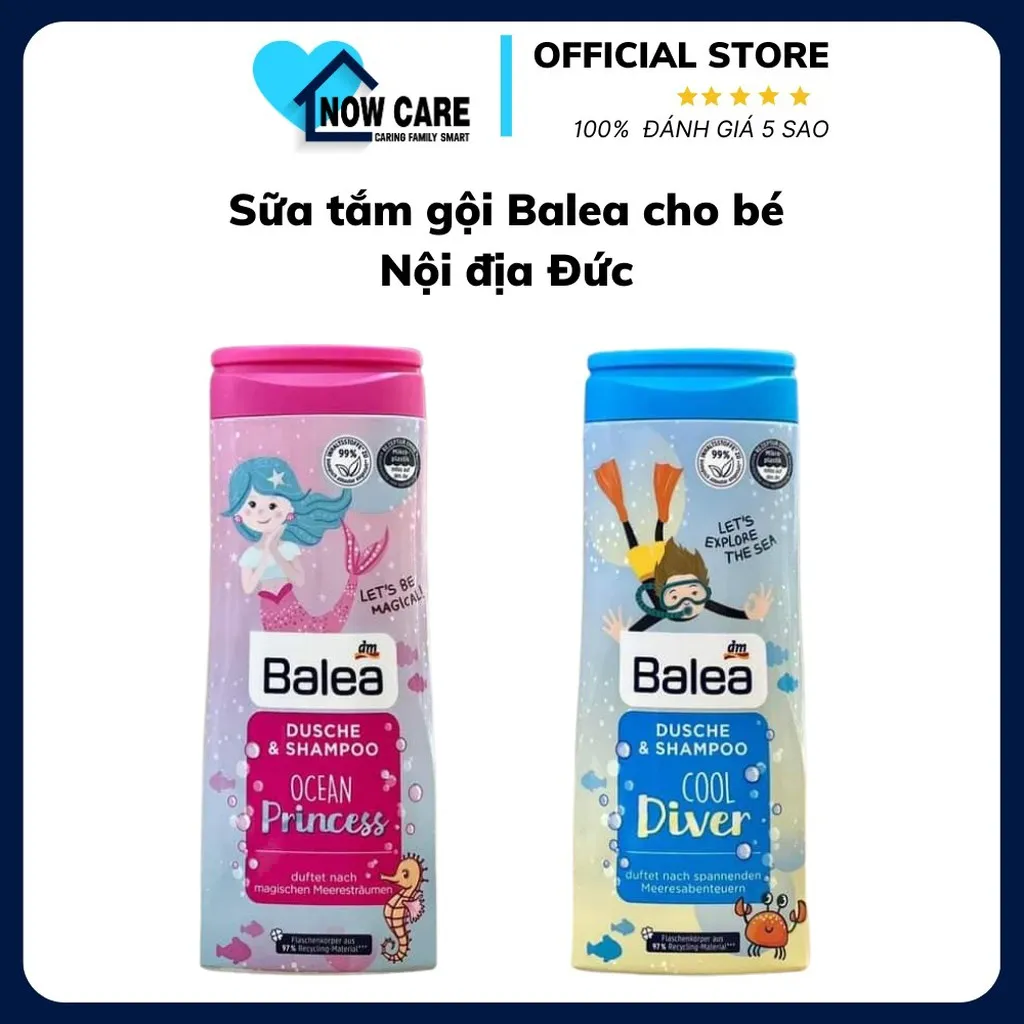 Sữa Tắm Và Gội Dusche & Shampoo Cho Bé Từ 1 Tuổi Của Đức - Balea