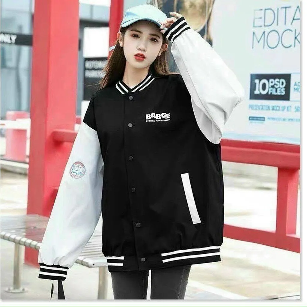 Áo Khoác Dù Bomber Babge Form Rộng 2 Lớp Ug701 - Nana House