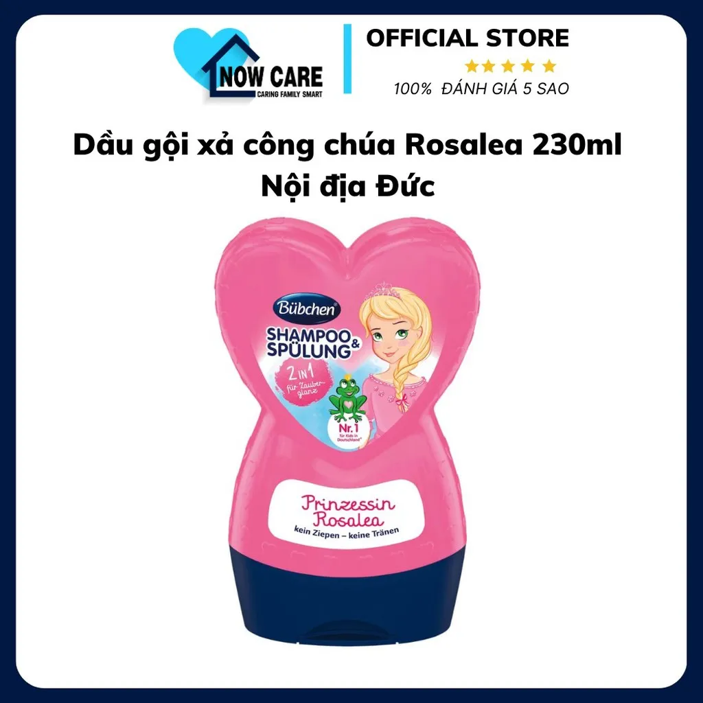 Dầu Gội Xả Bubchen Công Chúa Rosalea 230 Ml - Bubchen