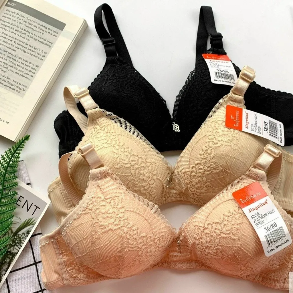 Alternative view of Áo Lót Thái Phối Ren Không Gọng, Đệm Mỏng Thiết Kế Trẻ Trung - Happy Fashion Store