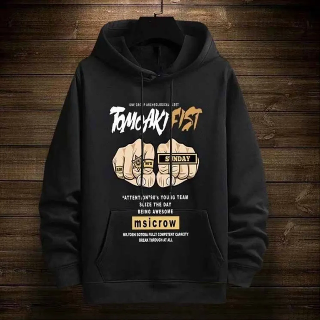 Alternative view of Combo Áo Thun Hoodie Fist Và Quần Dài Vải Tổ Ong – Ausa House