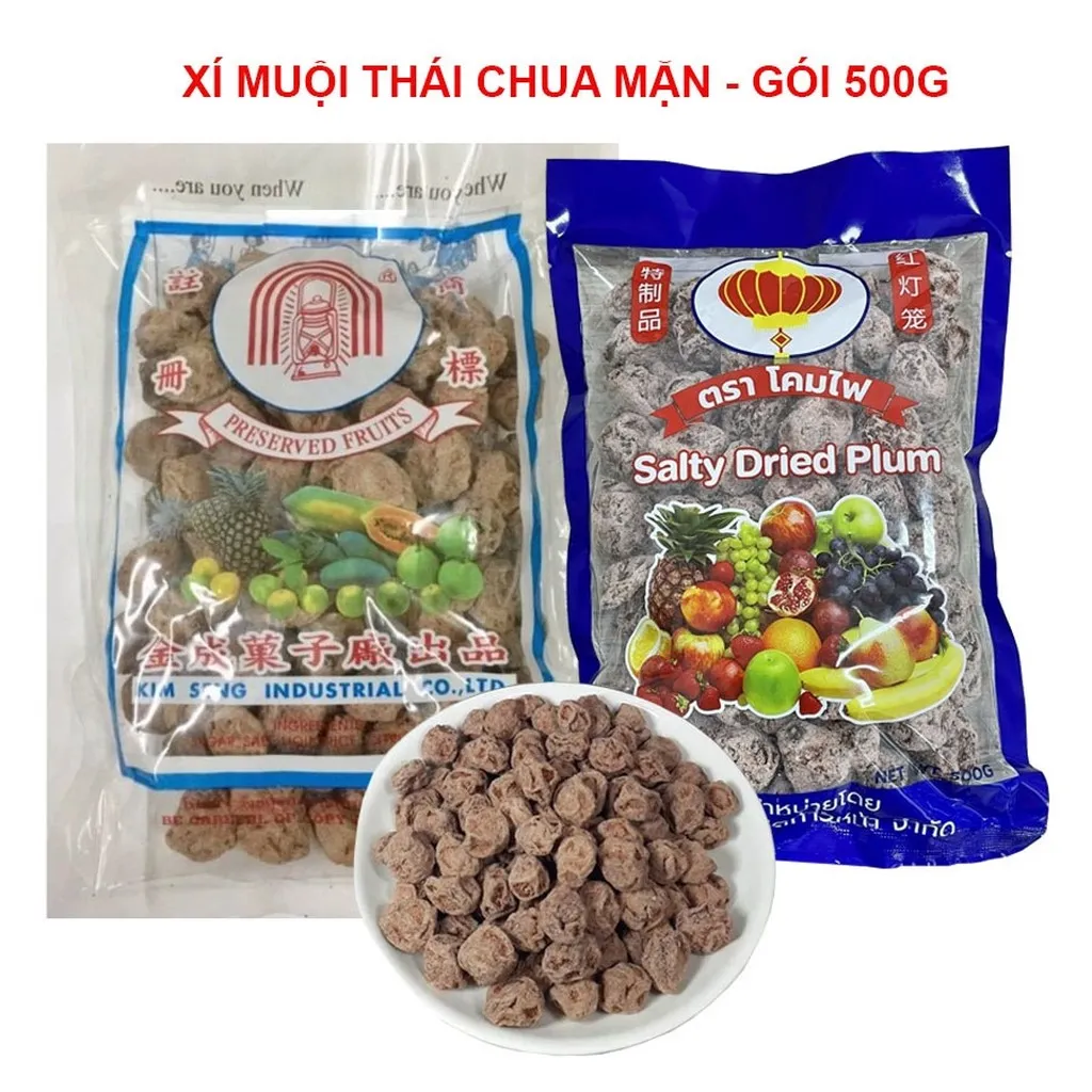 Gói 500g Xí Muội Thái Chua Mặn - Minh Ngọc