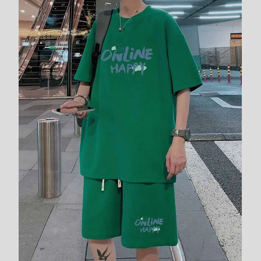 Alternative view of Đồ Bộ Thể Thao Nam In Chữ Online Phong Cách Thể Thao Unisex - Kim