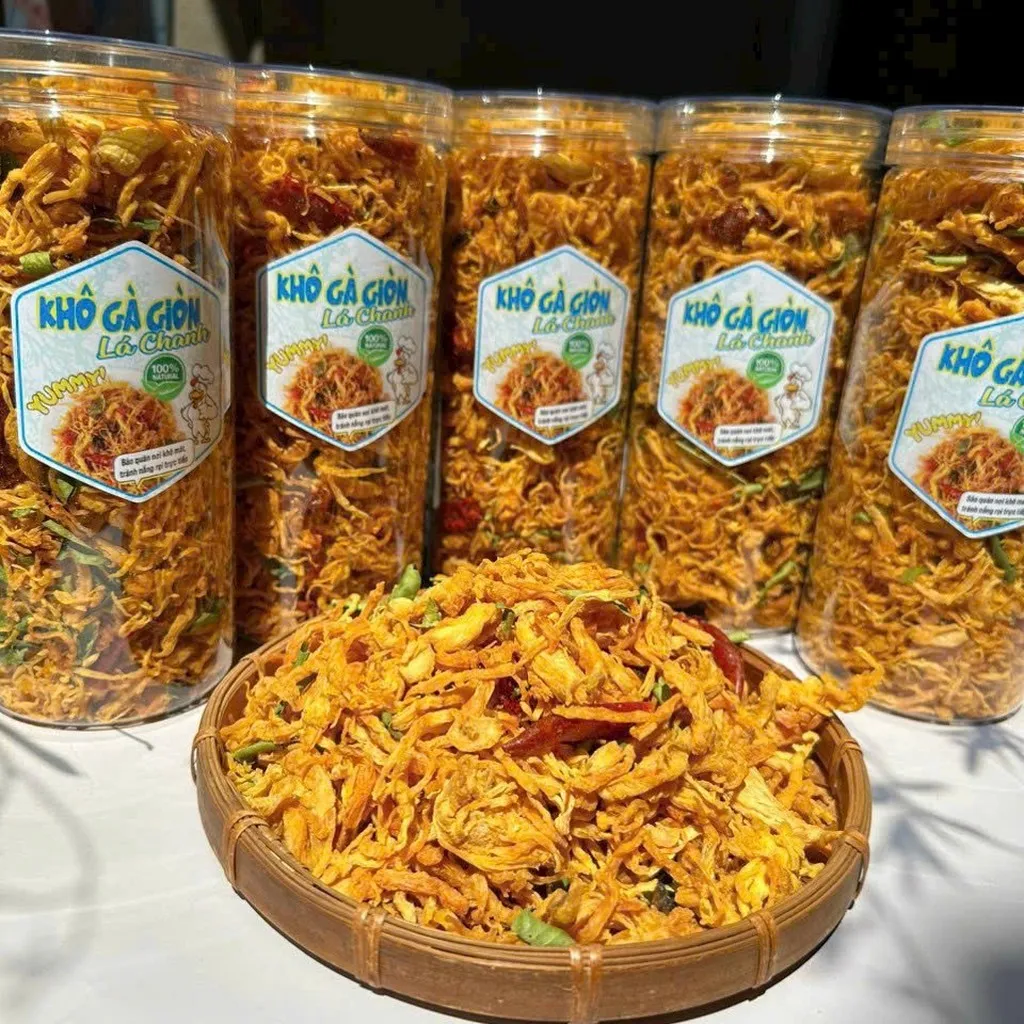 Khô Gà Lá Chanh Bao Ngon - Bao Giòn - Không Hôi - Không Bột - Winnie House