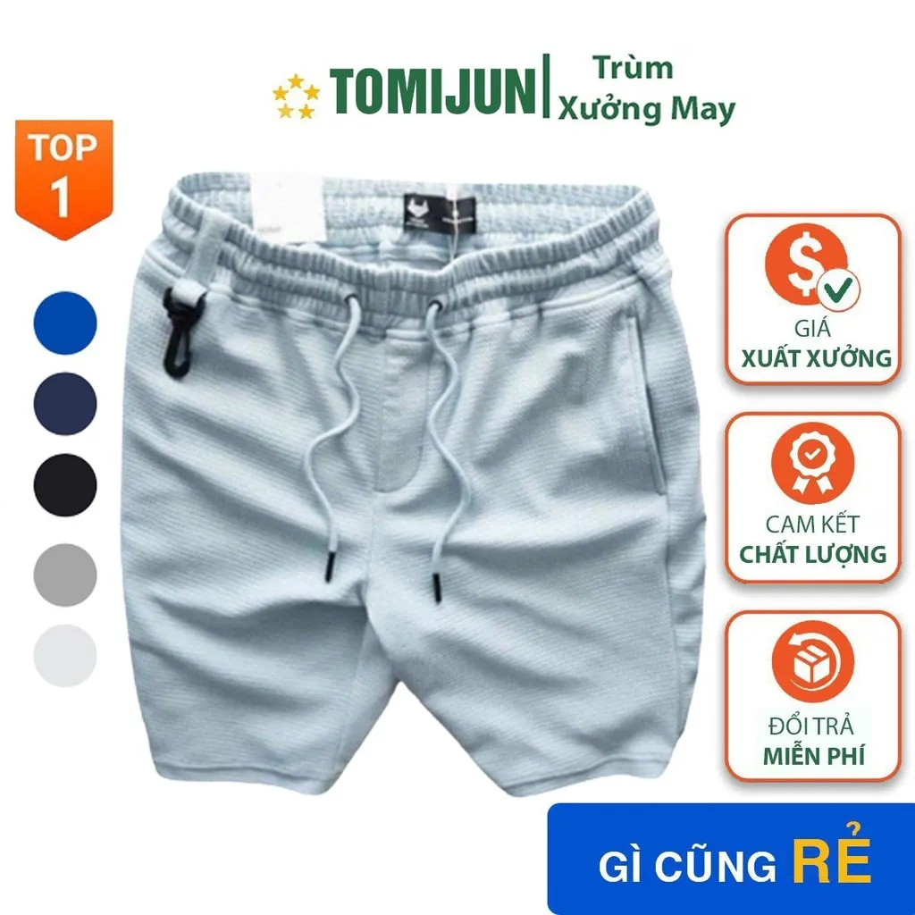 Quần Short Nam Thể Thao Kiểu Dáng Hàn Quốc, Thời Trang Phong Cách Tj08 - Tomijun.vn