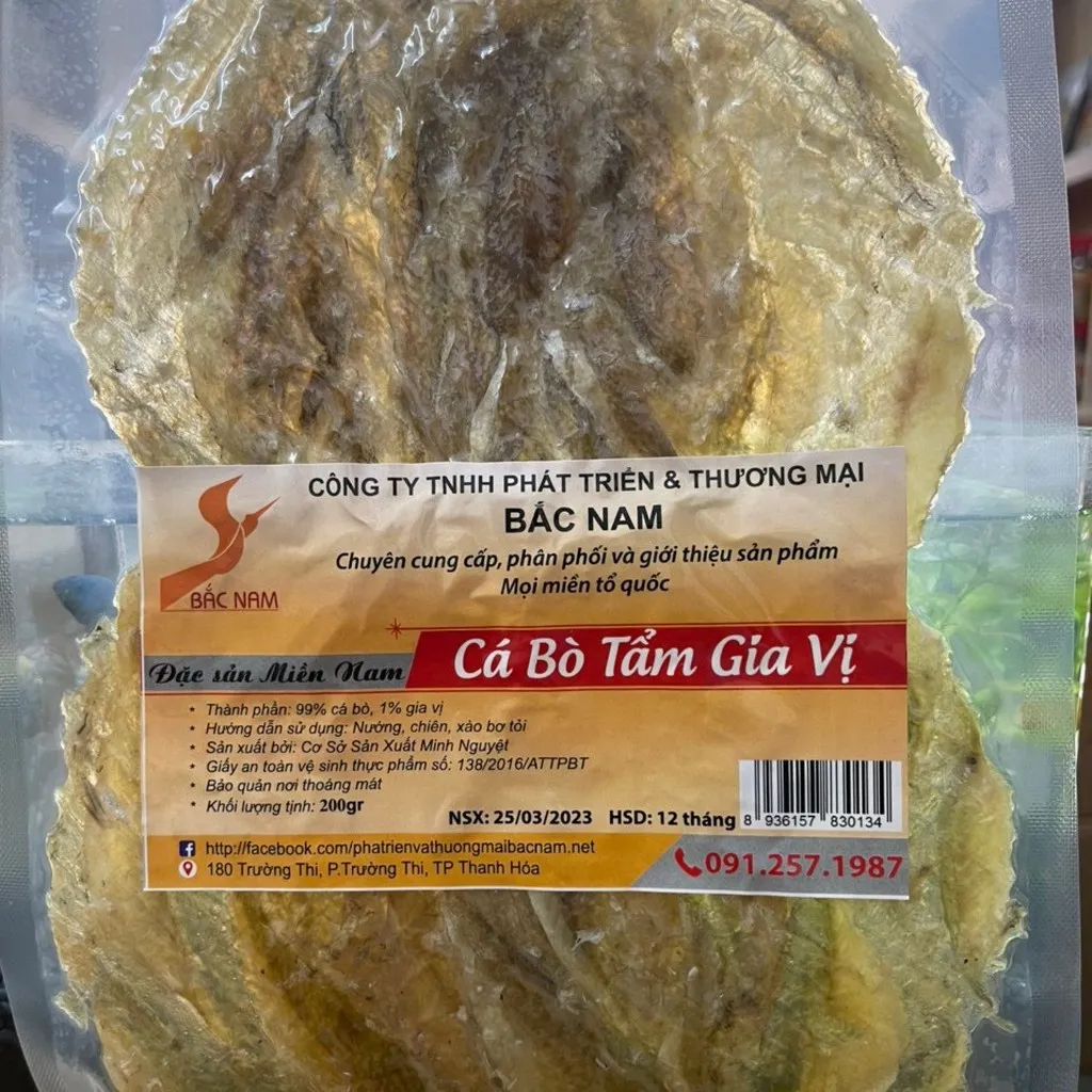 Cá Bò Tẩm Gia Vị - 200gr - Đặc Sản Bắc Nam