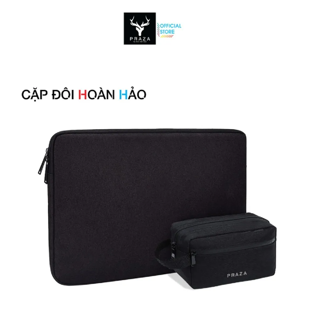 Combo Túi Chống Sốc Laptop & Túi Đựng Phụ Kiện Công Nghệ Tx092v08 - Praza