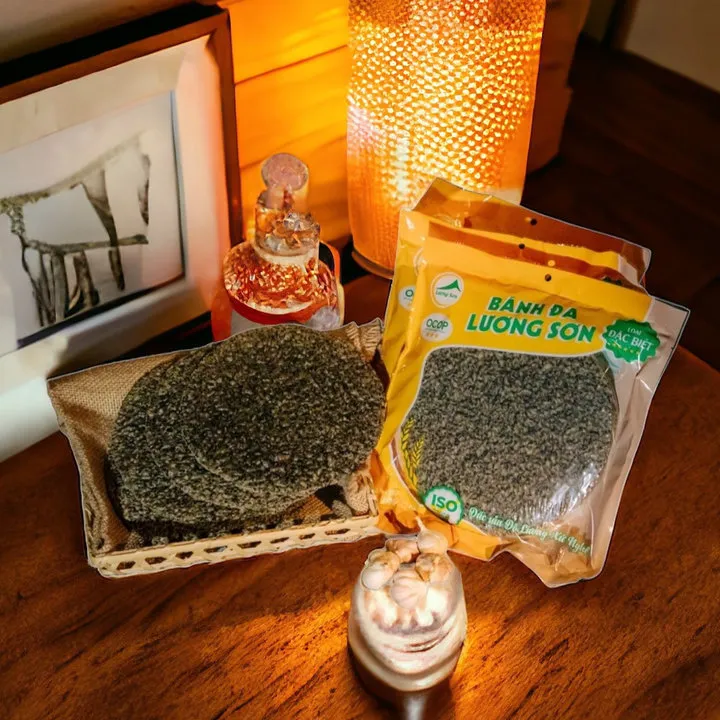 Alternative view of (combo 4 Gói) Bánh Đa Vừng Đen Đặc Biệt Đã Nướng - Lương Sơn