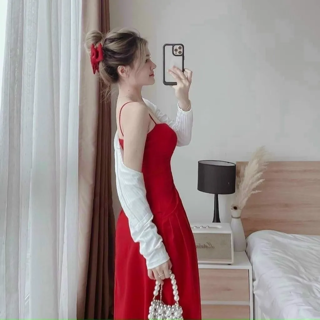 Alternative view of Set Áo Khoác Phối Đầm Xếp Ly Tinh Tế Tf12qsc1 - Tosatan