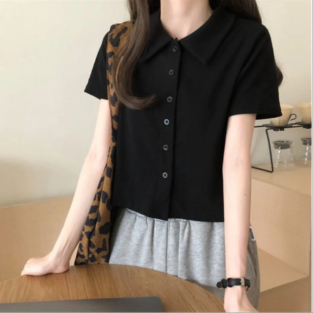 Alternative view of Áo Polo Nữ Cộc Tay Khuy Cài Trơn 4 Màu Kiểu Dáng Đẹp, Hợp Thời Trang P001 – Chốt Đi Store