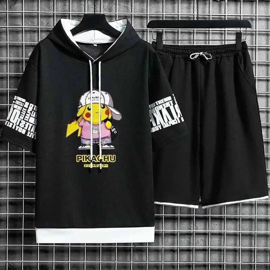 Alternative view of Đồ Bộ Thể Thao Nam Nữ Unisex Pikachu Có Nón - Ausa House