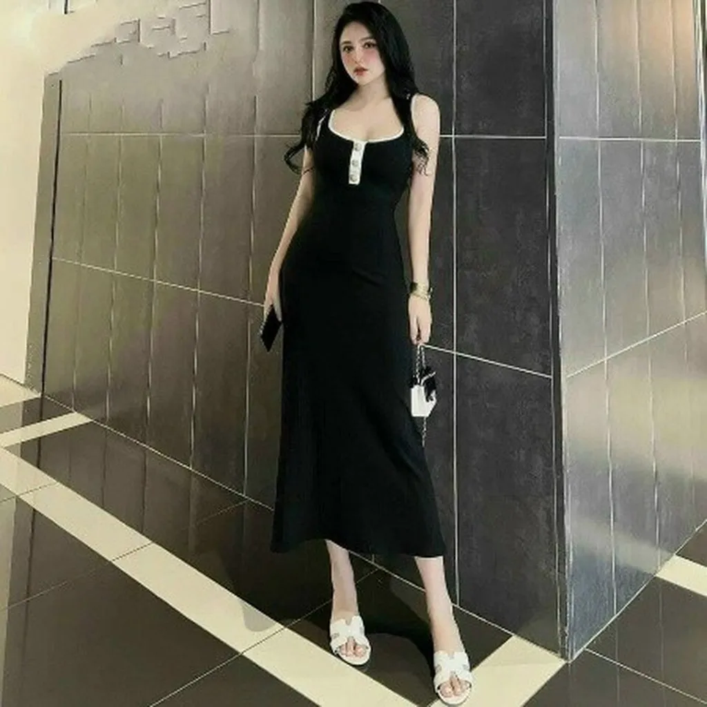 Alternative view of Đầm Nữ Ôm Body 2 Dây Dáng Dài M796 - Lisa