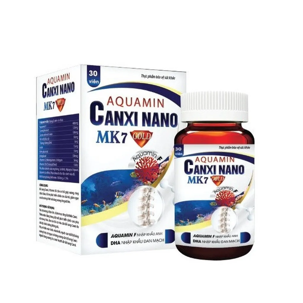 Alternative view of Viên Uống Canxi Nano Mk7 Hải Linh - Hộp 30 Viên