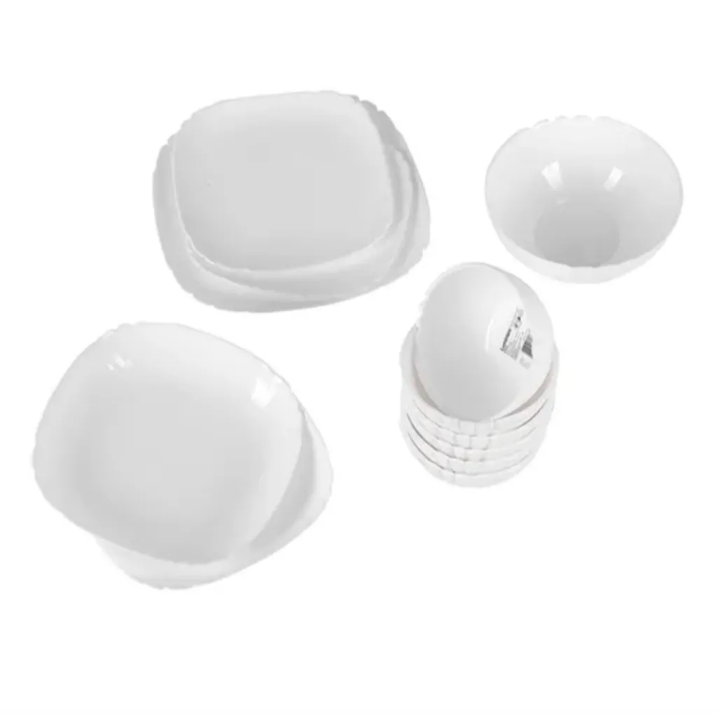 Bộ Tô Chén Dĩa Thủy Tinh Kháng Vỡ 12 Món Lotu S01 Lotusia - Luminarc