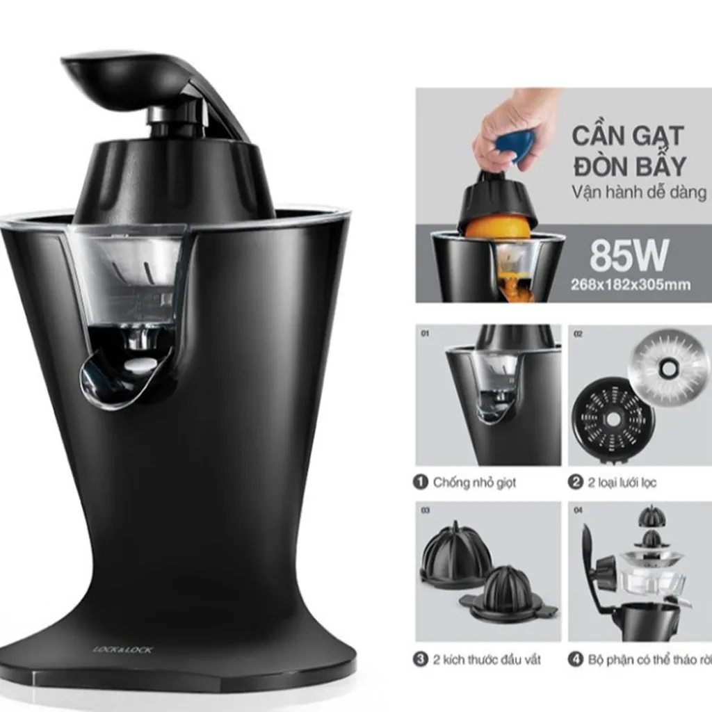 Alternative view of Máy Vắt Cam Ejj256blk 85w - Lock&lock