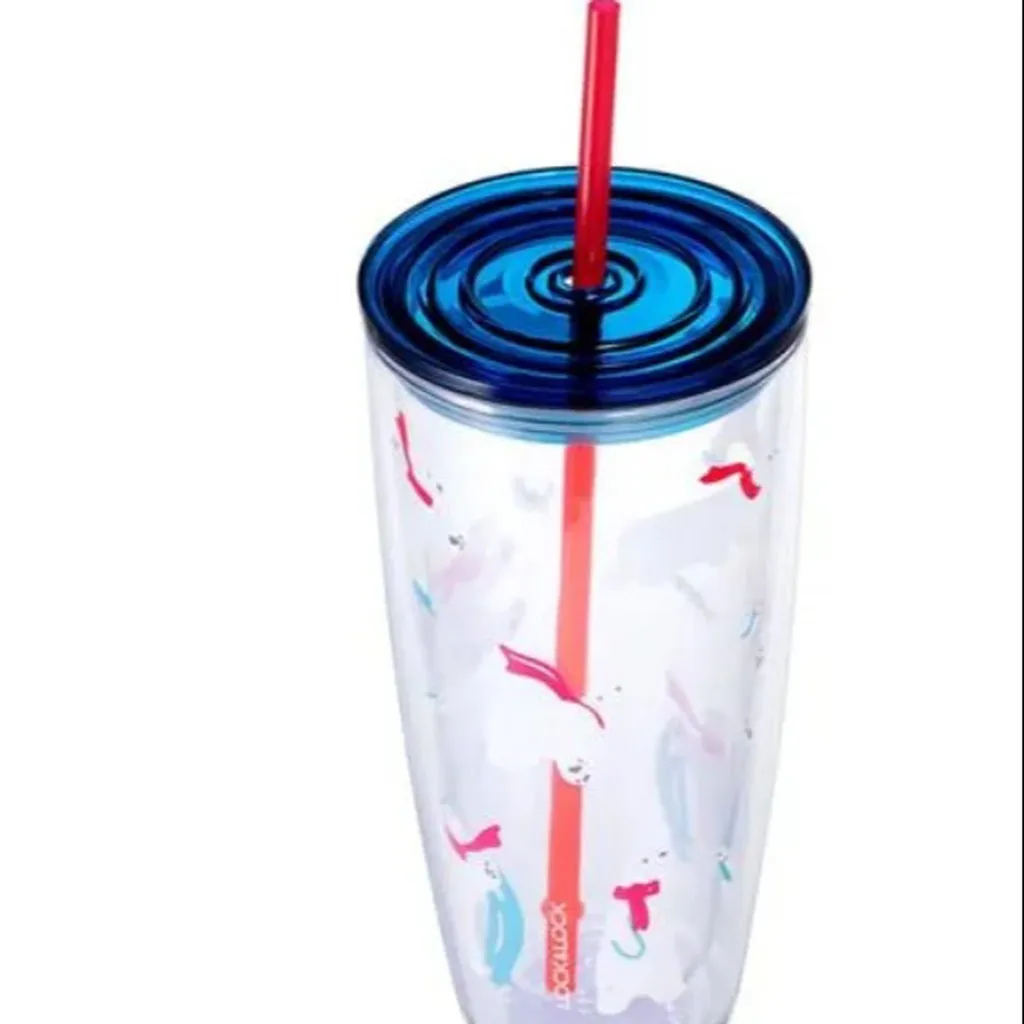 Alternative view of Ly Nhựa Có Ống Húthap507blu 750ml - Lock&lock