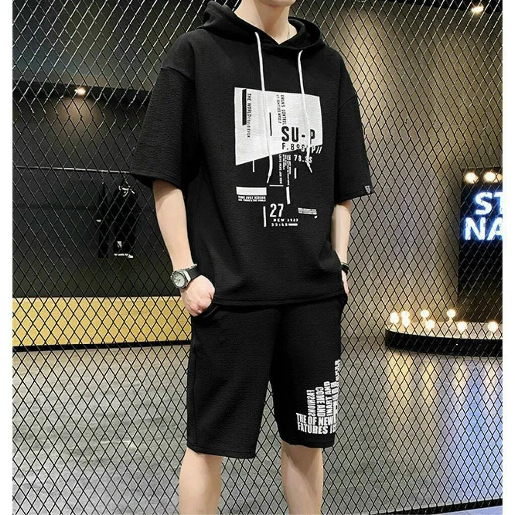 Alternative view of Đồ Bộ Thể Thao Nam Nữ Unisex Su-p Quần Lửng Có Nón - Ausa House