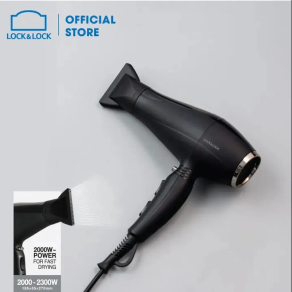 Alternative view of [hcm]máy Sấy Tóc Màu Đen Ena146blk (2000-2300w) - Lock&lock