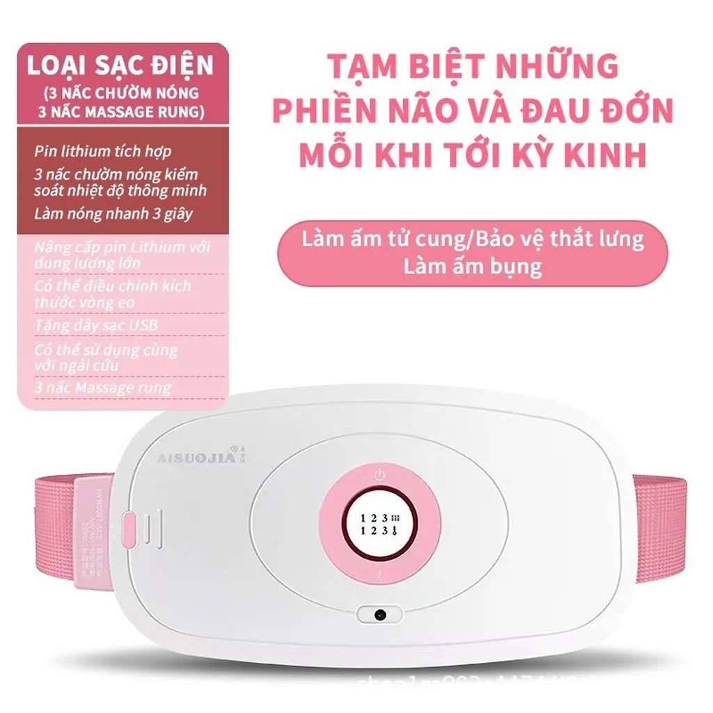 Máy Chườm Nóng Giảm Đau Bụng Kinh - Aisoujia