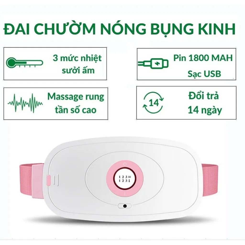 Alternative view of Máy Chườm Nóng Giảm Đau Bụng Kinh - Aisoujia