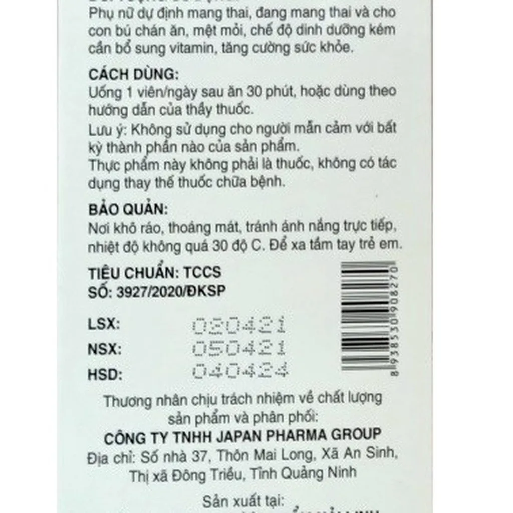 Alternative view of Viên Uống Mama Iq Gold Giúp Bổ Sung Dha, Acid Folic, Sắt, Vitamin Cho Bà Bầu Hộp 30 Viên - Hải Linh