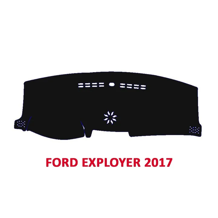 Thảm Taplo Dành Cho Xe Ford Exployer 2017 Chất Liệu Nhung, Da Carbon, Da Vân Gỗ