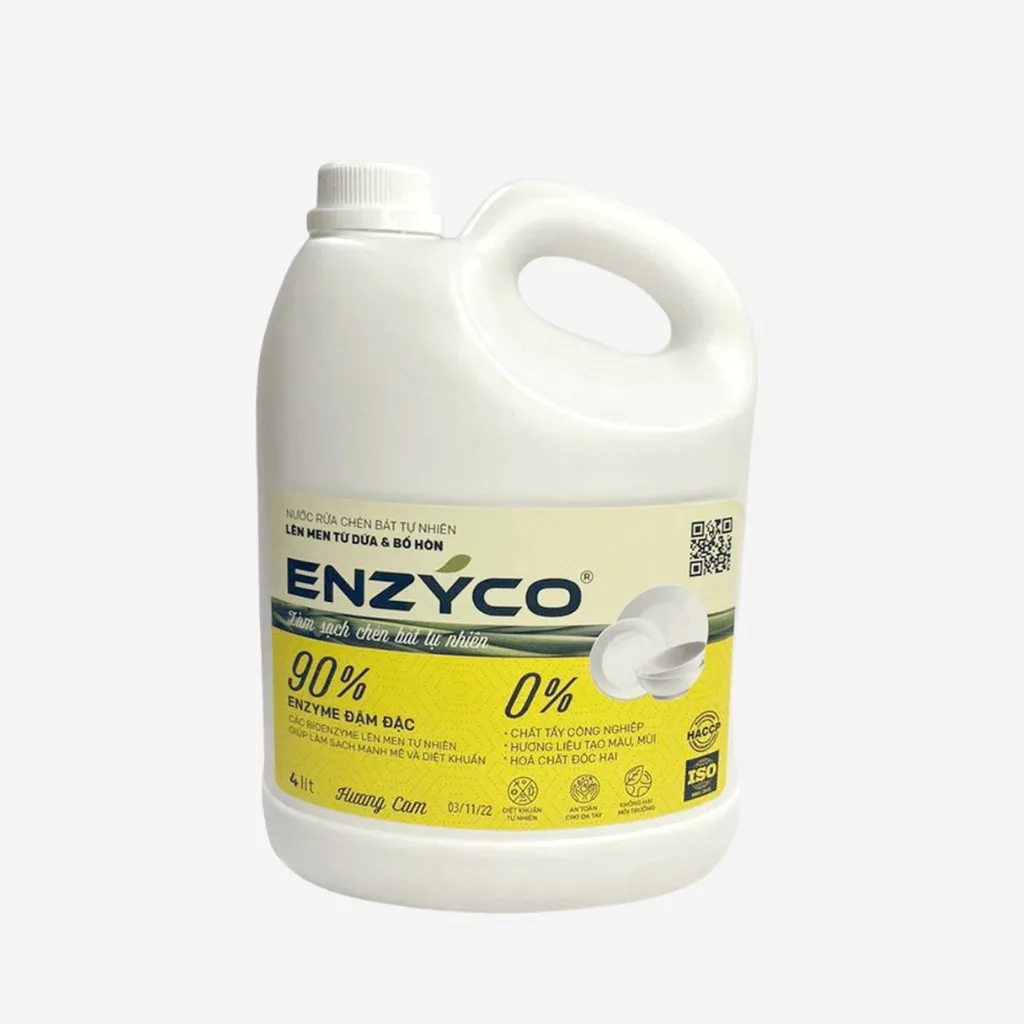 [can 4l] Nước Rửa Bát Sinh Học - Enzyco