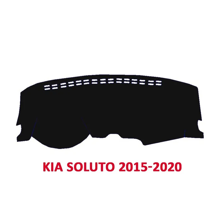 Thảm Taplo Cao Cấp Xe Kia Soluto 2015-2020 Chất Liệu Nhung, Da Vân Gỗ, Da Carbon