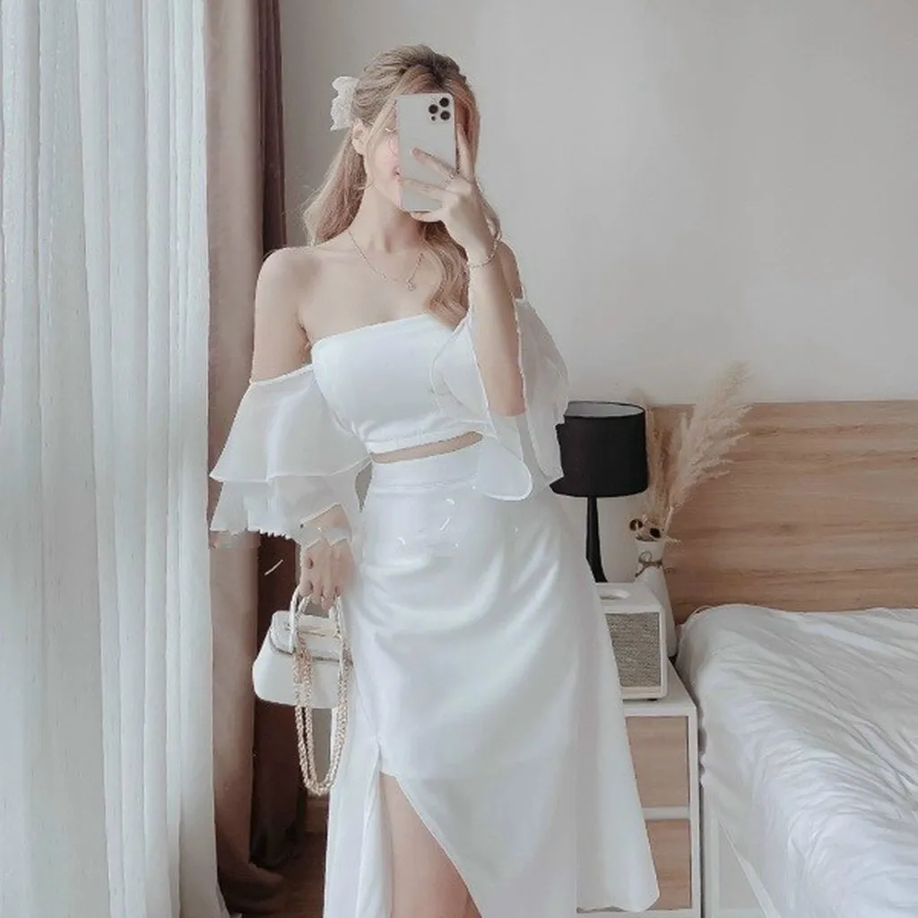 Alternative view of Set Áo Tay Voan Kèm Chân Váy - Cloudy Dress