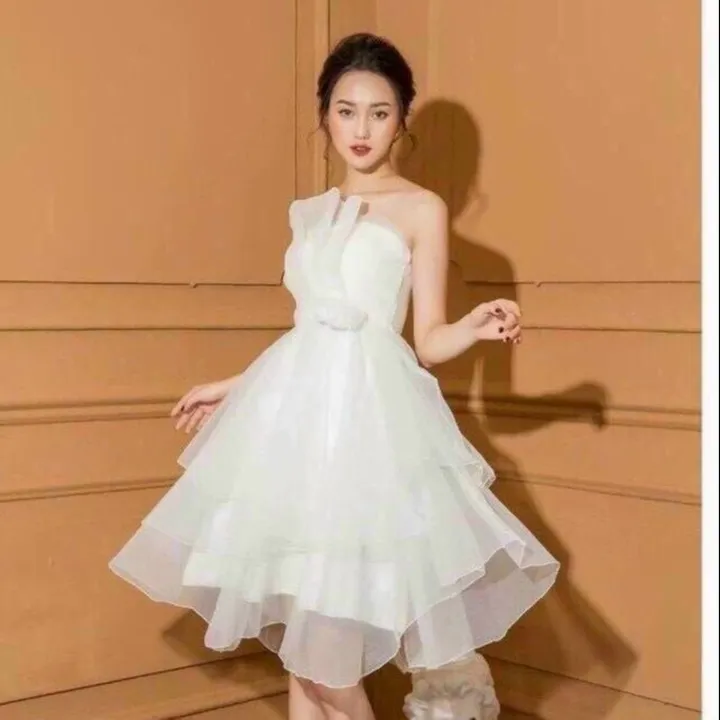 Đầm Cup Ngực 3 Tầng Dáng Xoè Chất Lưới 3 Lớp V174 - Cloudy Dress