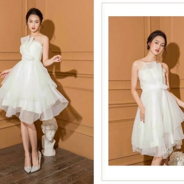 Alternative view of Đầm Cup Ngực 3 Tầng Dáng Xoè Chất Lưới 3 Lớp V174 - Cloudy Dress