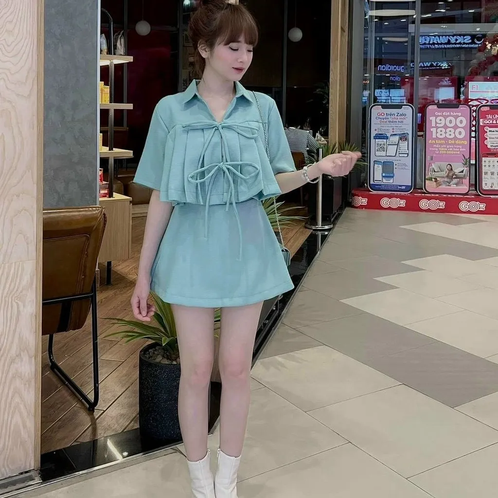 Alternative view of Set Váy Cột Dây Dịu Dàng V133 - Cloudy Dress