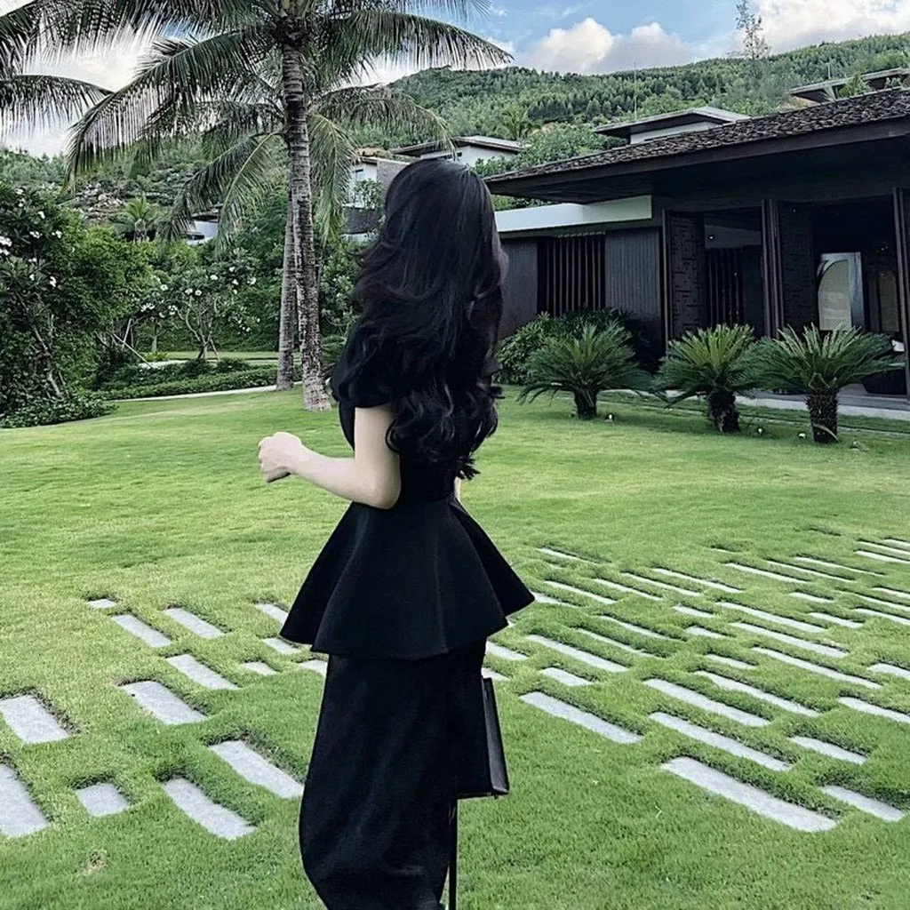 Alternative view of Set Bộ Dáng Xèo Tay Ngắn Sang Chảnh V224 - Cloudy Dress