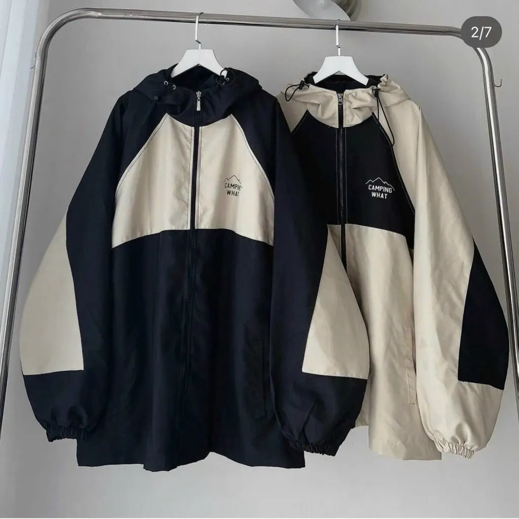 Áo Khoác Dù Nam Nữ Unisex Form Rộng 2 Lớp Phối Màu Thời Trang Sht66 - Minh Hà House