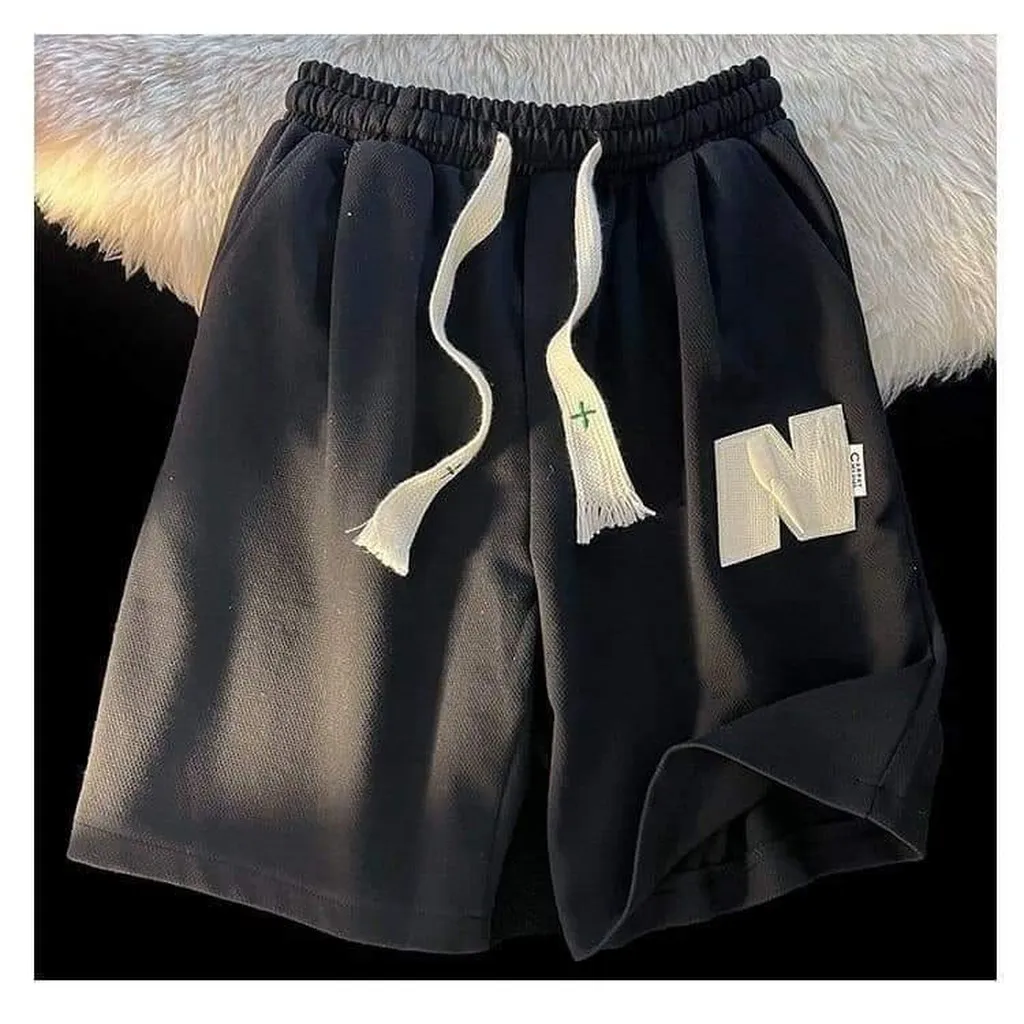 Quần Đùi Chữ N Nam Nữ Chất Cotton Khô